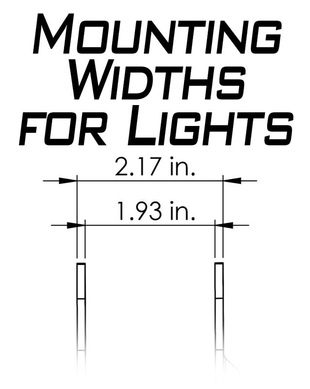 Artec Indust Direct Bolt-In Application Driving/ Fog Light Mounting Bracket JL5603 - Industries Bar Mount EN