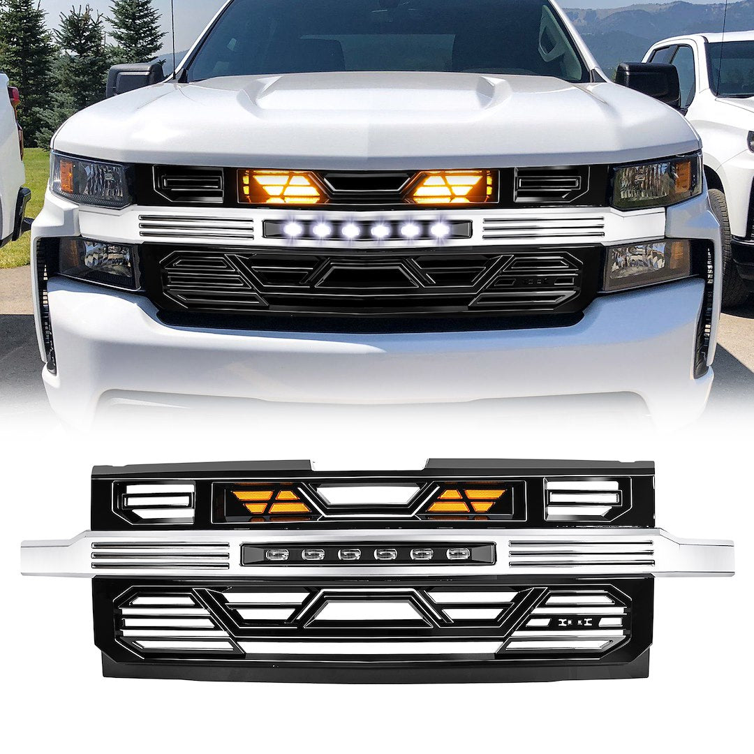 American MOD Mean Aggressive Styling Grille Amchca00132 - Armor Front OFF-Road Ligh