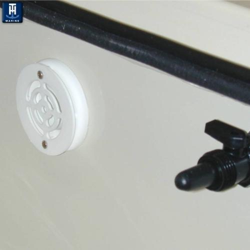 T-H Marine Stops Debris From Clogging Drain Boat Multi Purpose Drains TH-1502F-B - Straight Barbed Thru-Hull