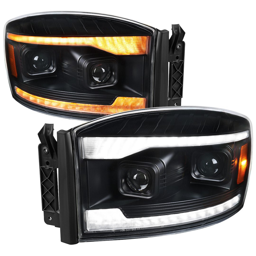 Spec-D Tunin 2LHP-RAM06JM-SQ-RS Headlight Assembly