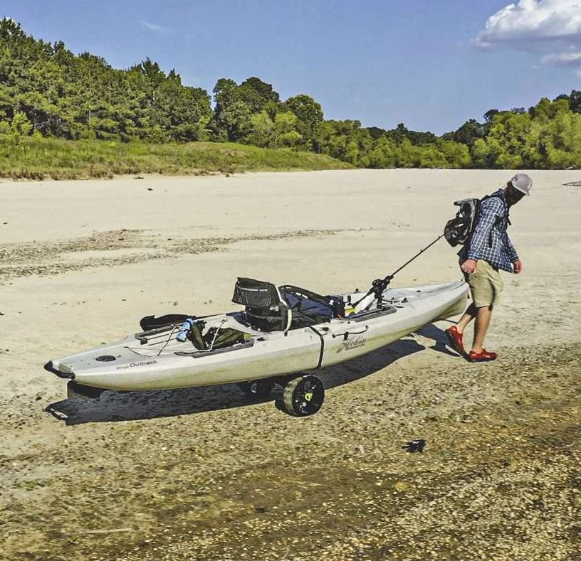 Railblaza For Inside Most Kayak Hatches Kayak/Canoe Carrying Cart 50-0014-71 - C-TUG Sandtrakz Wheels