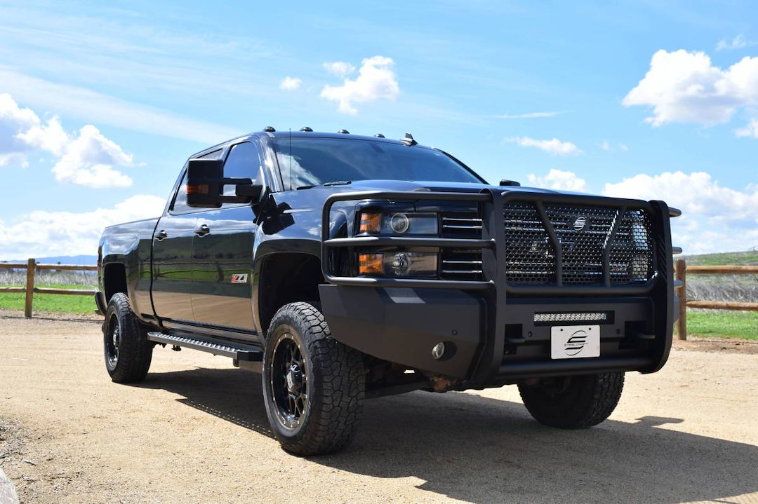 Steelcraft Accommodates Parking Sensors Bumper 60-10440 - HD Elevation Front Fine Text
