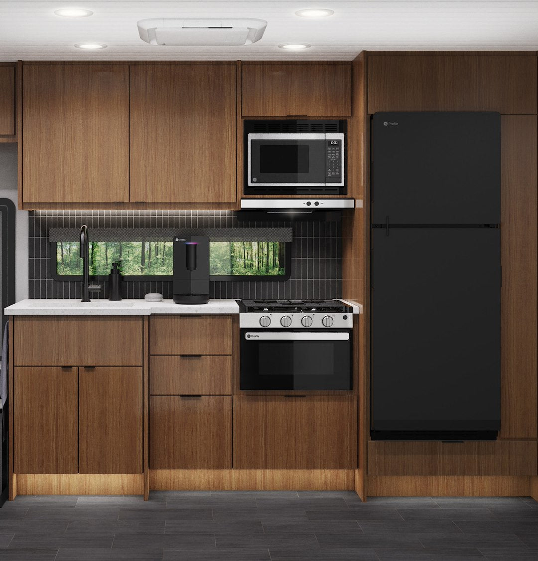 GE Appliance Convenient Refrigerator Organization PPV08R5YRBB - Profile 8.3 CU. FT. 12V DC TOP