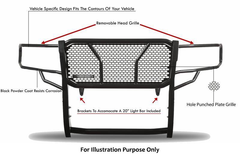 Black Horse RU-Fora19-B Grille Guard