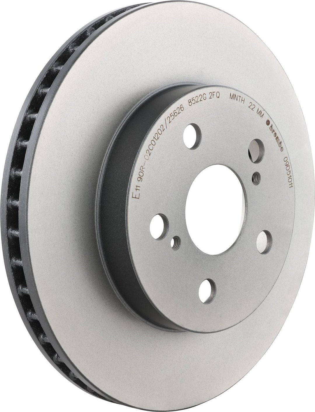 Brembo Rust-Resistant Coating Brake Rotor 09D51011C02 - Disc