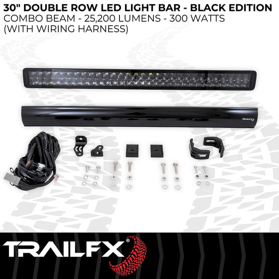 Trailfx Limited Lifetime Warranty Light Bar 30DRBKCM - 30IN DR 60X5W BK Combo BK Cvr