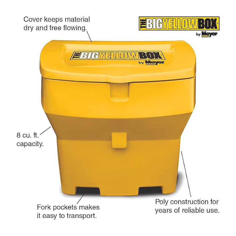 Meyer Prod Unit Will Not Rust Ice Melt Storage Container 32403 - Yellow Big Box