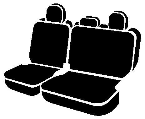 FIA Wear-Resistant Fabrics Seat Cover TR45-7 Black - TR Rear Split 60 Driver 40 Pas