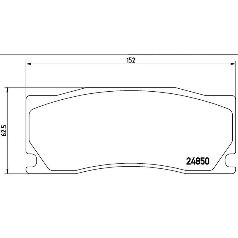Brembo Premium Low-Met OE Equivalent Pad Brake Pad P36023 - Disc Set