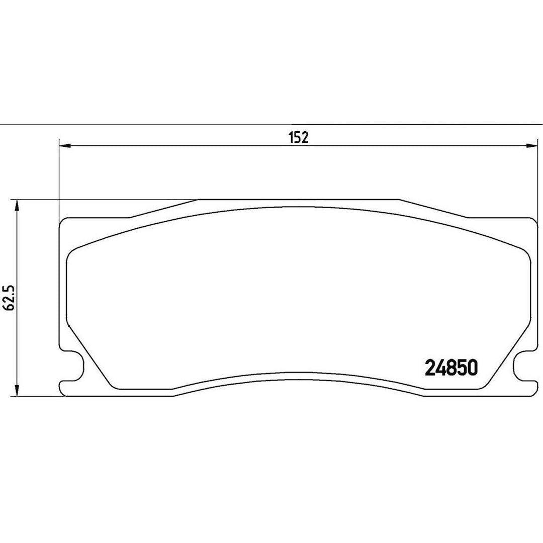 Brembo Premium Low-Met OE Equivalent Pad Brake Pad P36023 - Disc Set