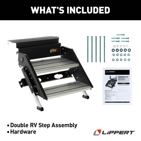 Lippert Comp Extra Large Treads Entry Step 2024056997 - RV Double 30