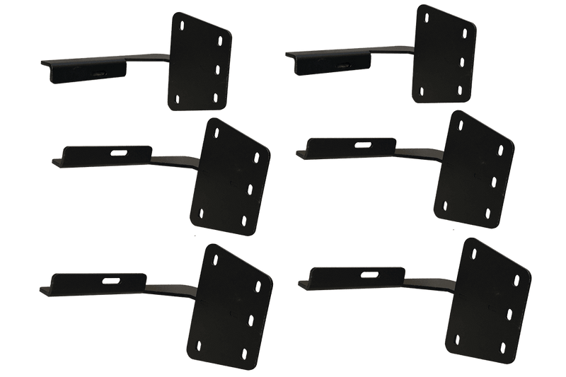 GEN-Y Hitch GH-25102 Durable Black powder coat finish - Black Brackets 1500 Crew Cab
