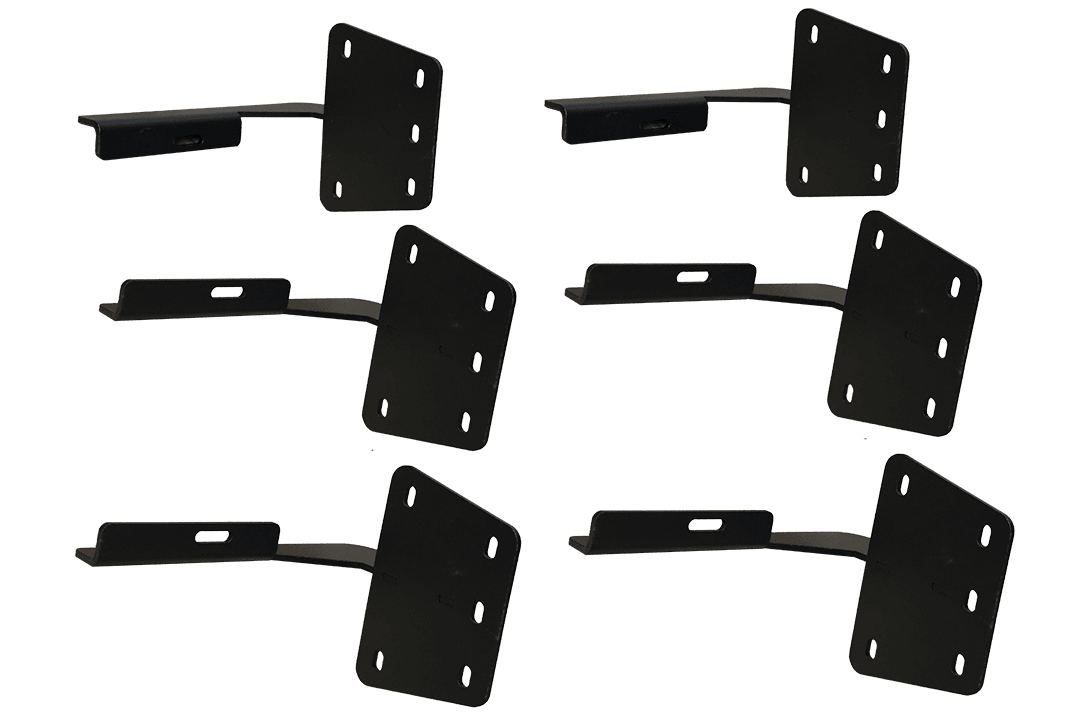 GEN-Y Hitch GH-25102 Durable Black powder coat finish - Black Brackets 1500 Crew Cab
