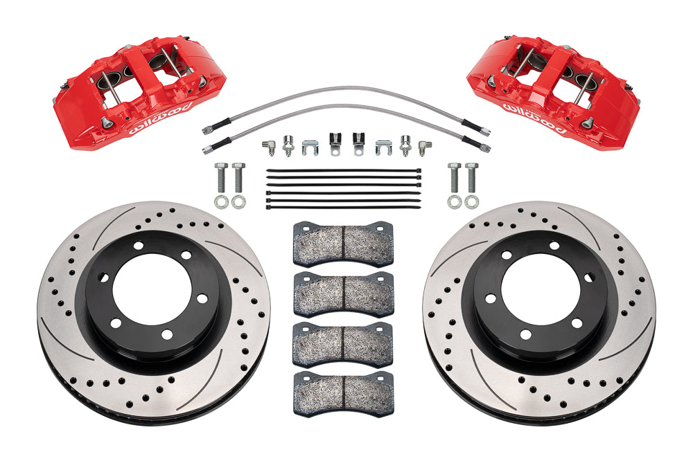 Wilwood No Supplier Warranty Brake Kit 140-17512-DR - Front Aero6-DM Ford