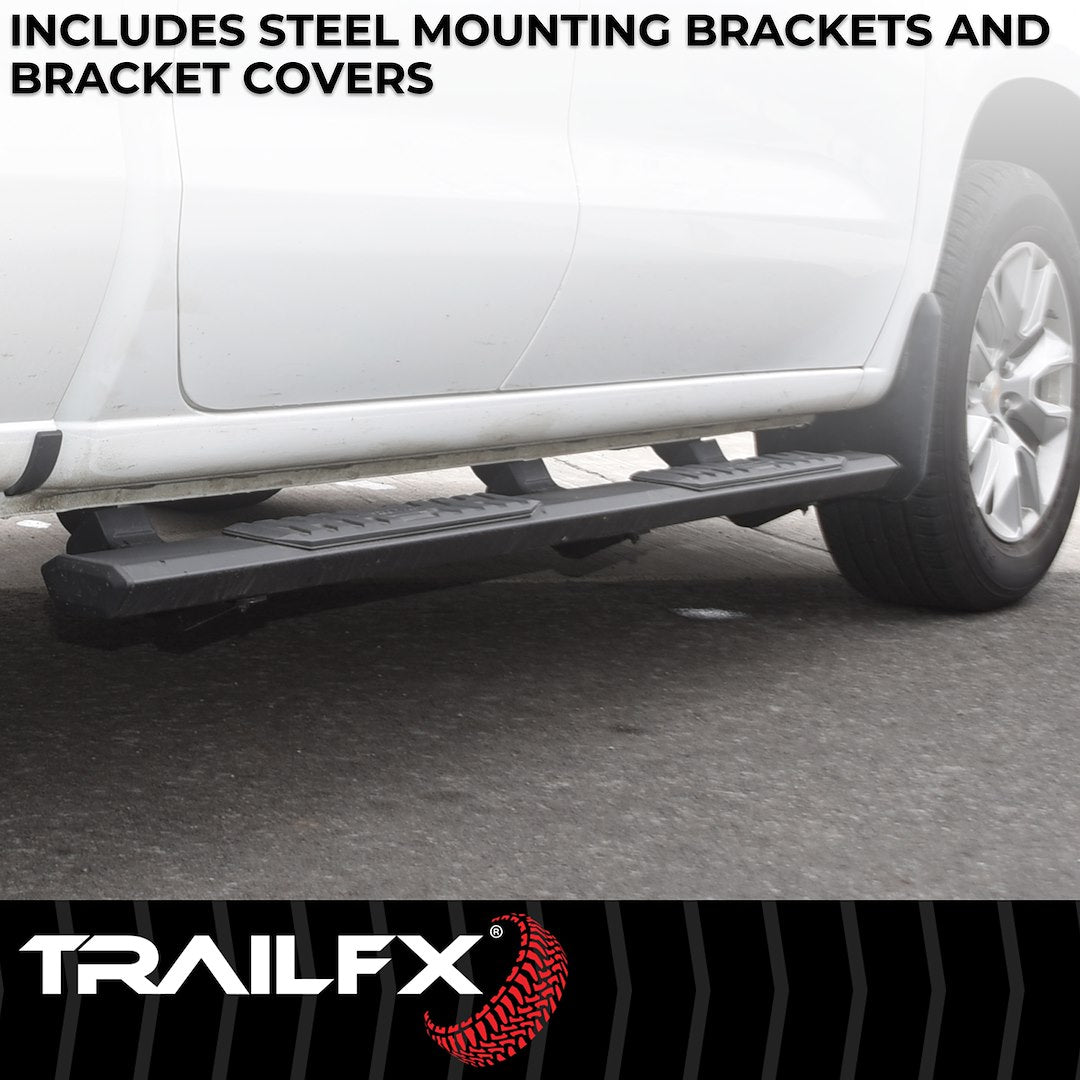 Trailfx Limited Lifetime Warranty Nerf Bar AL4026B - A4 Land Cruiser