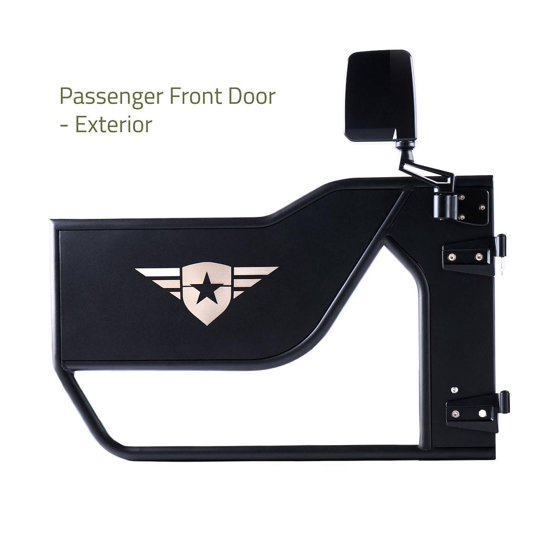 Combat Offrd Easy To Install Door 15-1046 - Jeep JK JKU Mission Doors Front
