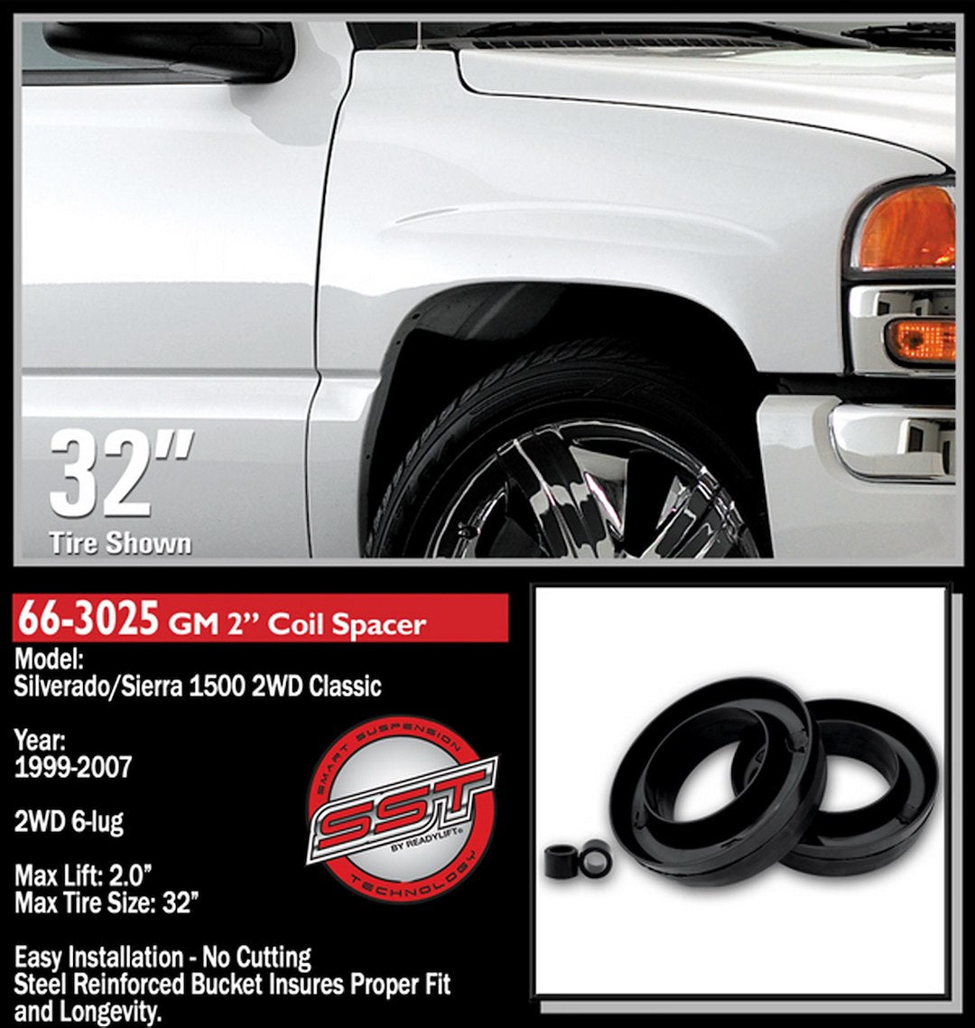 Readylift Guaranteed Toughest Finish Leveling Kit Suspension 66-3025 - Lvl GM1500 2W 99-07