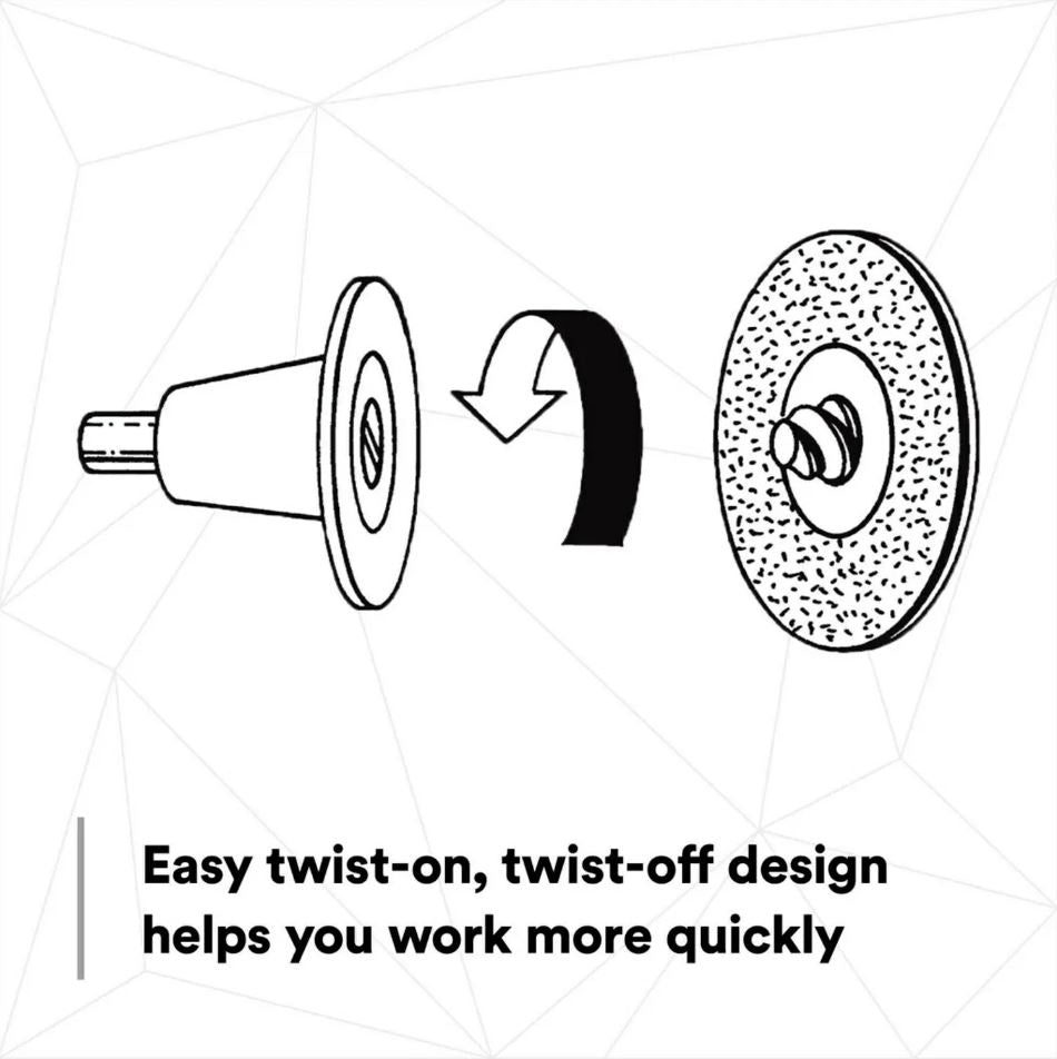 3M No Supplier Warranty Grinding Disc 36535 - Green Corps Roloc 36535