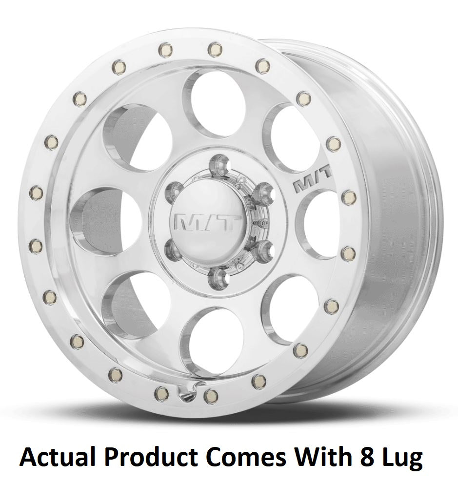 M.T. Wheel Modern Low Profile Cap Design 274585 - 18X9 8X170 MT Classic Pro Polishe