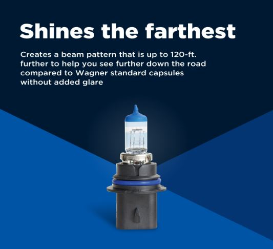 Wagner No Supplier Warranty Headlight Bulb BP9005XSBLX2 - Premium Forward Lighting Halogen