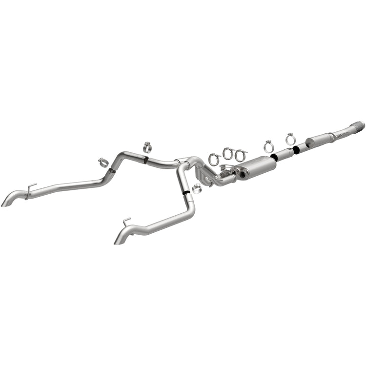 Magnaflow Limited Lifetime Warranty Exhaust System Kit 19703 - Overland Series Stainless CAT-Back
