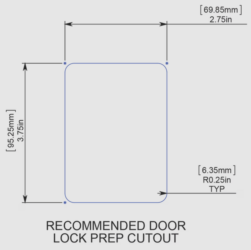 Creative PRO TTL-43610AL-9009-1PK Entry Door Handle