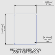 Creative PRO TTL-43610AL-9009-1PK Entry Door Handle