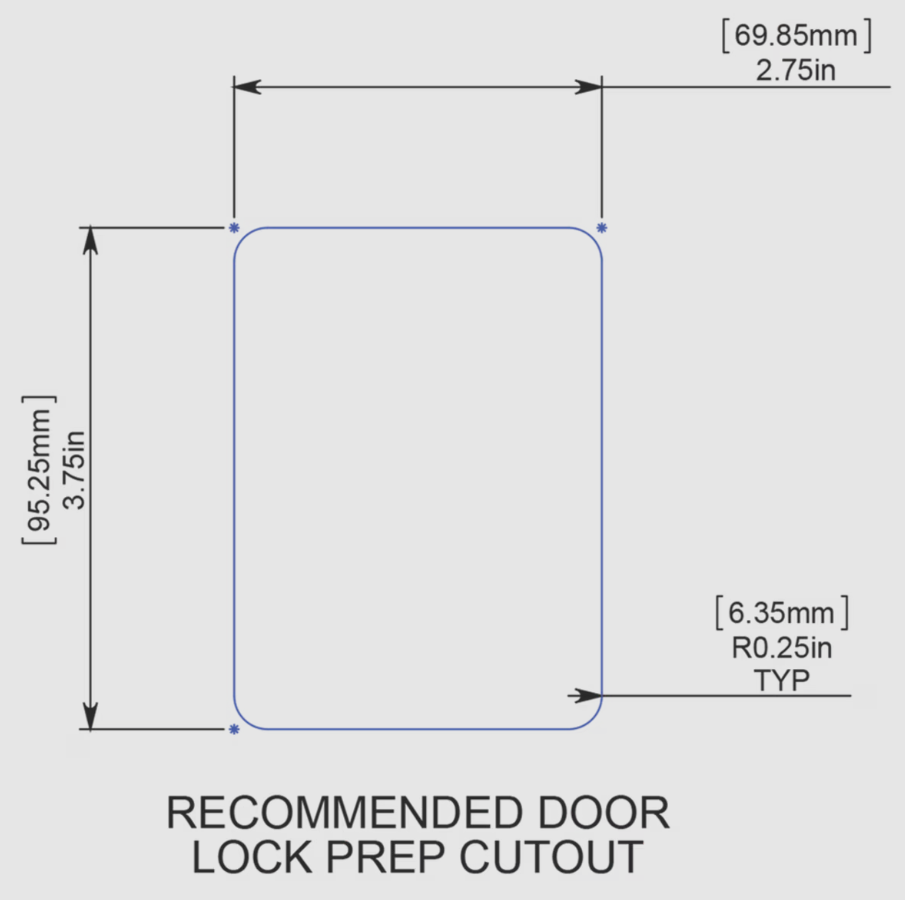 Creative PRO TTL-43610AL-9009-1PK Entry Door Handle