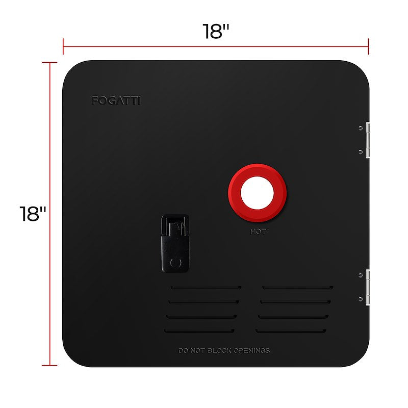 Fogatti Water Heater Access Door: FSBD-1818/BLACK Fogatti 18x18 Door Kit - Black For Instash