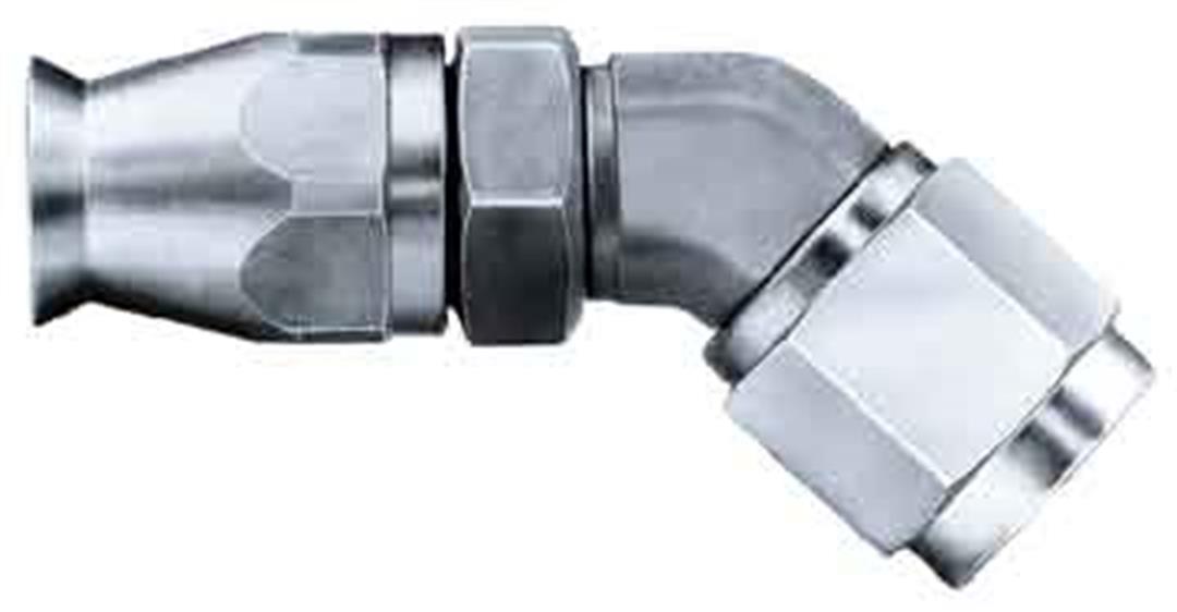 #4 45 Degree Stainless Steel Elbow with TFE Coating