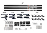 Exposed Rack 8-00-5675-BK Roof Rack Kit