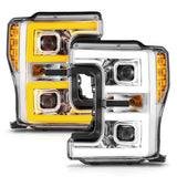 111578 Anzo Led Projector Headlight; Chrome Hou