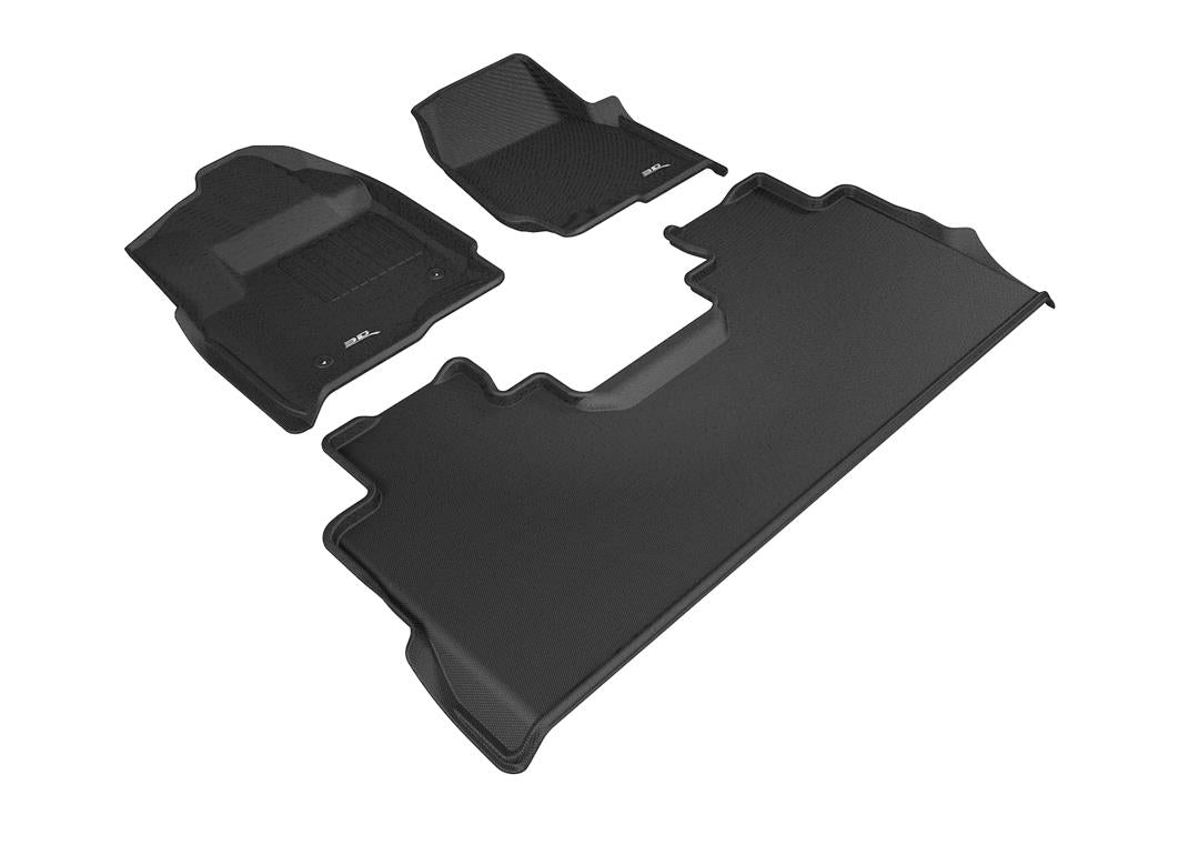 L1FR10701509 3D Maxpider 3D Kagu Floor Mat 2 Row Set Black