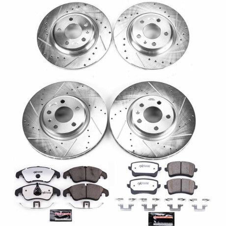 K5754-26 Powerstop Street Warrior Brake Kit
