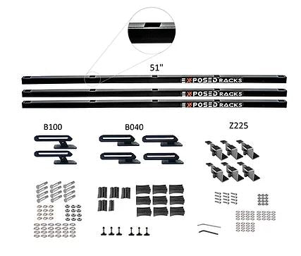 Exposed Rack 8-00-4777-BK Roof Rack Kit