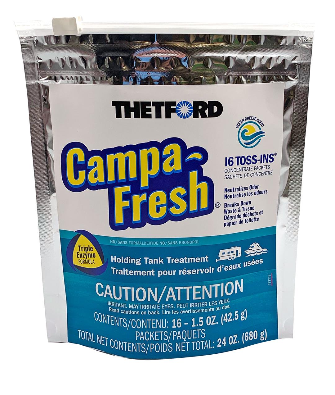 96698 Thetford Campa-Fresh Ocean Breeze 16Ct