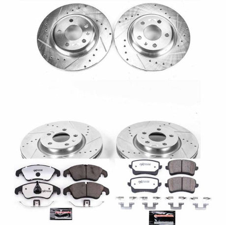 K6134-26 Powerstop Street Warrior Brake Kit