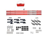 Exposed Rack 8-00-5774-RD Roof Rack Kit