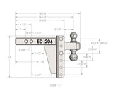 ED206 Bulletproof 2.0' Extreme Duty 6' Drop/Rise