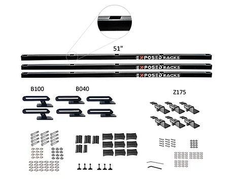 Exposed Rack 8-00-5777-BK Roof Rack Kit