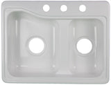 KS1924W S.Recreation Kitchen Sink 19X24 Fiberglass White