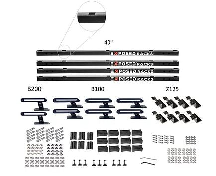 Exposed Rack 8-00-6762-BK Roof Rack Kit