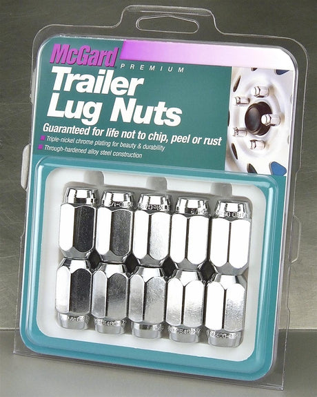 74043 Mcgard Trailer Lug Nuts 1/2X20 Thread 10Pk