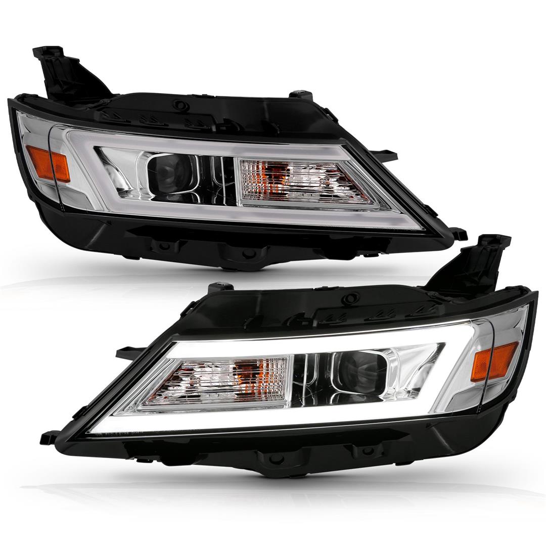 121575 Anzo Projector Headlight Set; Square; Le