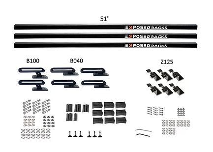 Exposed Rack 8-00-6677-BK Roof Rack Kit