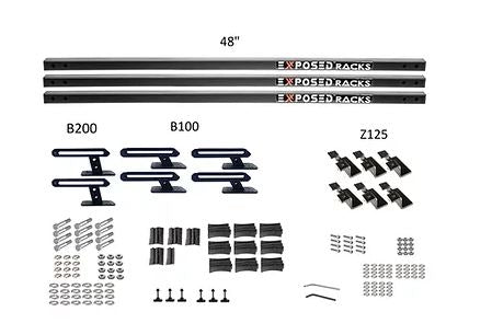 Exposed Rack 8-00-6664-BK Roof Rack Kit