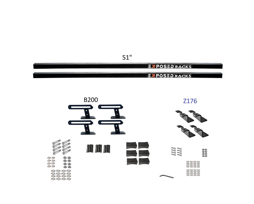 Exposed Rack 8-00-8686-BK Roof Rack Kit