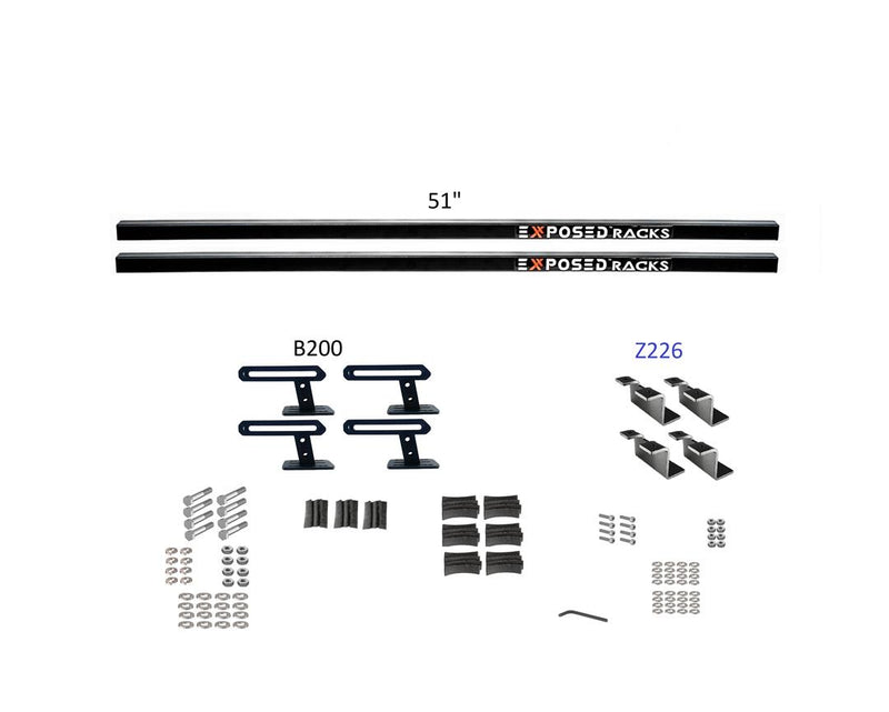 Exposed Rack 8-00-7686-BK Roof Rack Kit