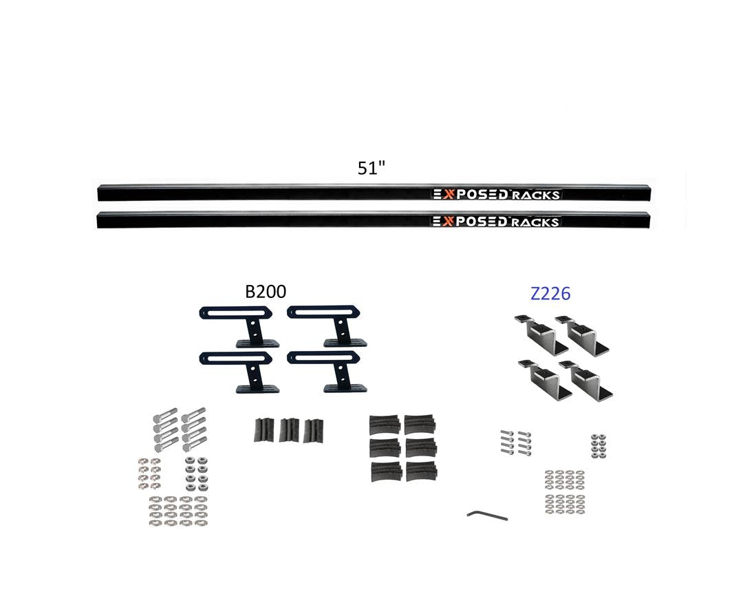Exposed Rack 8-00-7686-BK Roof Rack Kit