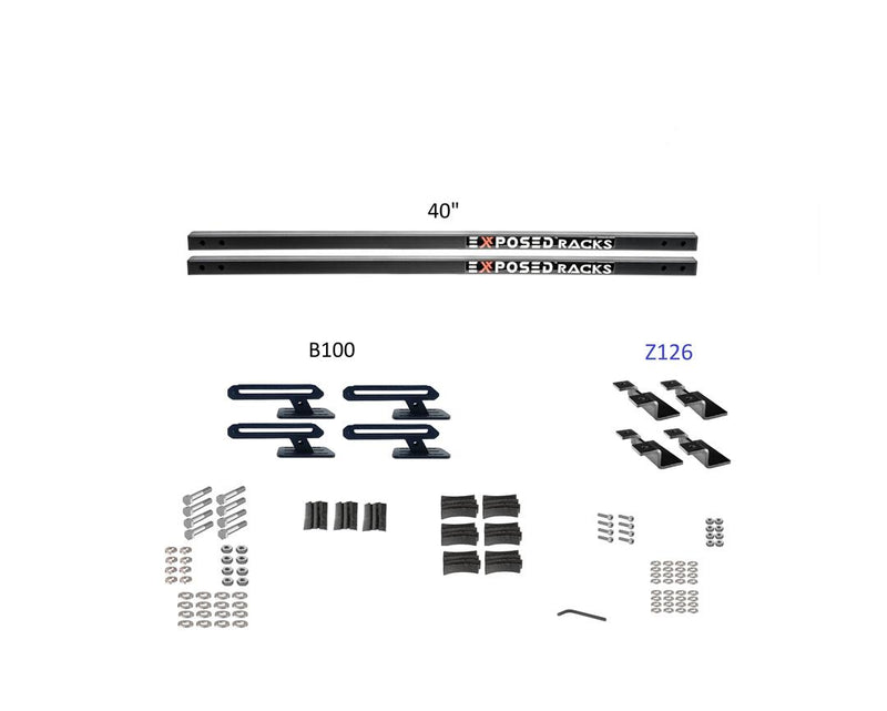 Exposed Rack 8-00-9660-BK Roof Rack Kit, sturdy construction, easy installation, secure fit, versatile compatibility, RV, Automotive, Powersports, off-road, marine, exterior, truck accessories, interior, truck bed, RV parts, Cargo Management, AVADA - Best Sellers, Must Haves